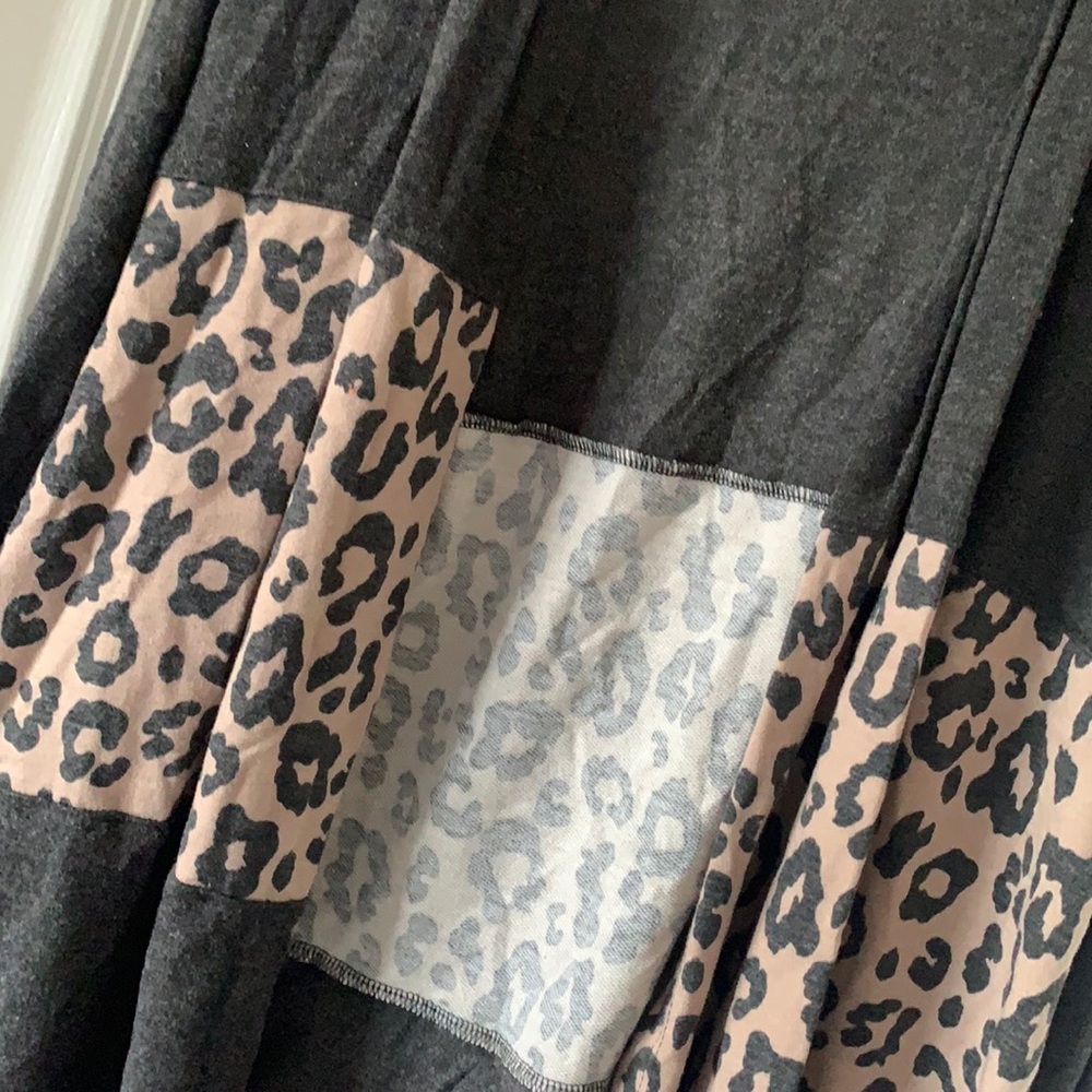 Gray Cheetah Cardigan